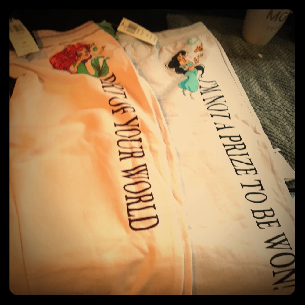 Ariel and Jasmine joggers-Size S/M Yourh